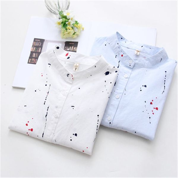 dioufond school blouses 2019 women autumn new simple graffiti printed long sleeve shirt women white blue shirt wholesale female
dioufond school blouses 2019 women autumn new simple graffiti printed long sleeve shirt women white blue shirt wholesale female