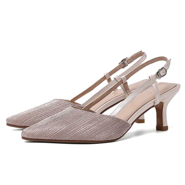 new summer buckle shallow mules sandals all match pointed toe women shoes elegant stilettosling back ladies sandlias, Black
new summer buckle shallow mules sandals all match pointed toe women shoes elegant stilettosling back ladies sandlias, Black