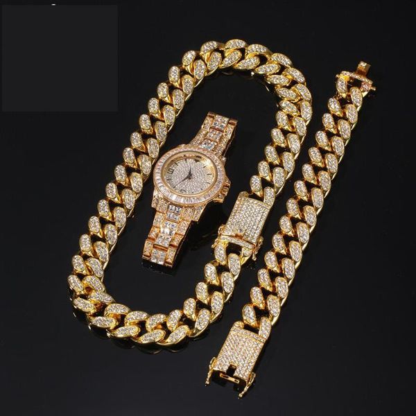 20mm hip hop gold color iced out crystal miami cuban chain silver necklace & bracelet watch combo set the hip hop king
20mm hip hop gold color iced out crystal miami cuban chain silver necklace & bracelet watch combo set the hip hop king