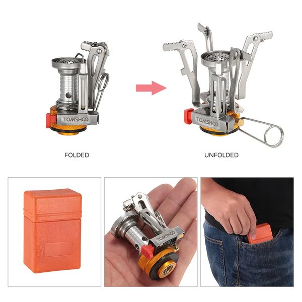 tomshoo mini gas stove backpacking canister stove burners camping outdoor stove hiking cooking foldable butane propane furnace stoves
tomshoo mini gas stove backpacking canister stove burners camping outdoor stove hiking cooking foldable butane propane furnace stoves