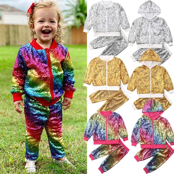 1-6y 2pcs дети baby girl sequined одежда наборы осень нижнее блестки zipper пуловер топы брюки одежда, White
1-6y 2pcs дети baby girl sequined одежда наборы осень нижнее блестки zipper пуловер топы брюки одежда, White