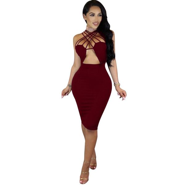 5-color summer bandage skirt western european skirt sling openwork nightclub dress, Black;gray
5-color summer bandage skirt western european skirt sling openwork nightclub dress, Black;gray