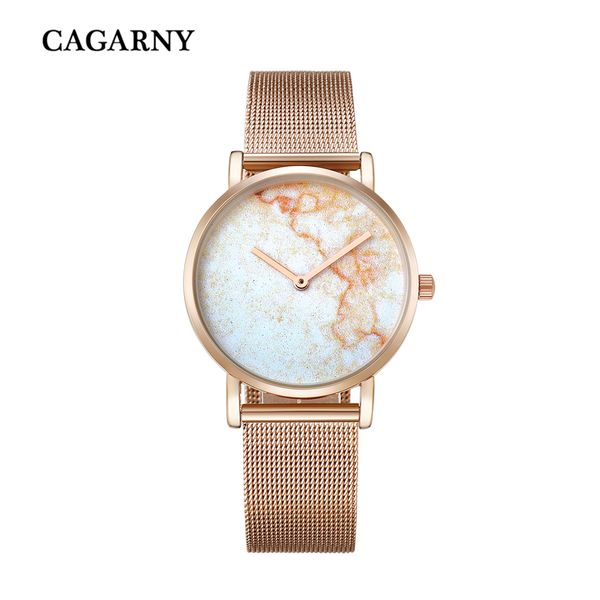 cagarny ultra-thin watch men women stainless steel mesh band rose gold watches lover's fashion couples wristwatch, Slivery;brown
cagarny ultra-thin watch men women stainless steel mesh band rose gold watches lover's fashion couples wristwatch, Slivery;brown