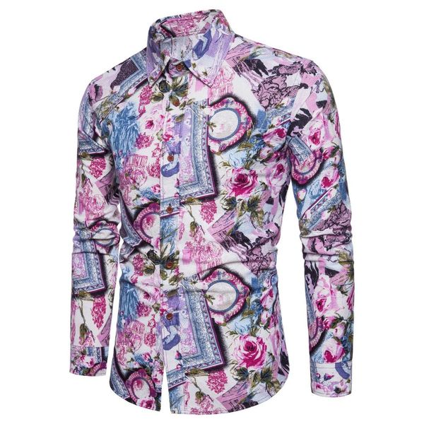 floral blouse men's clothing slim long sleeve new model shirts fashion social shirt men plus size hip hop summer, White;black
floral blouse men's clothing slim long sleeve new model shirts fashion social shirt men plus size hip hop summer, White;black