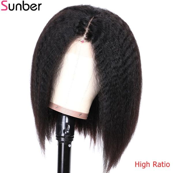 sunber hair 13x4 afro kinky straight lace front human hair 150% density remy pre-plucked preuvian lace front wigs with bady, Black;brown
sunber hair 13x4 afro kinky straight lace front human hair 150% density remy pre-plucked preuvian lace front wigs with bady, Black;brown
