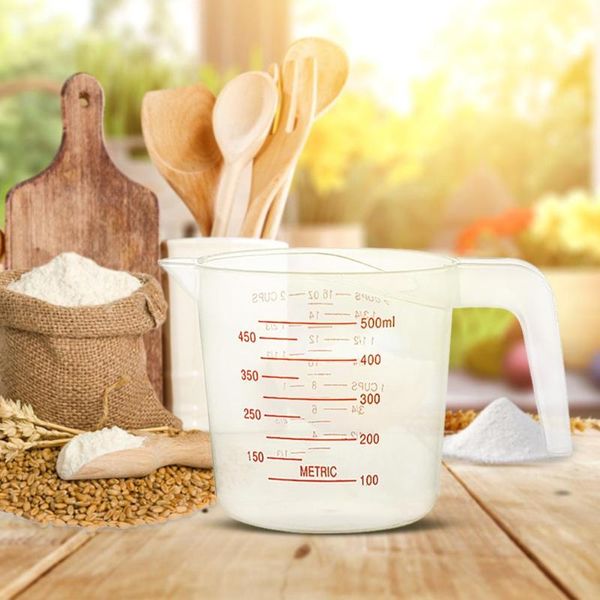 reusable 250/500/1000ml plastic measuring cups jug pour spout container with scale kitchen baking measuring tools
reusable 250/500/1000ml plastic measuring cups jug pour spout container with scale kitchen baking measuring tools