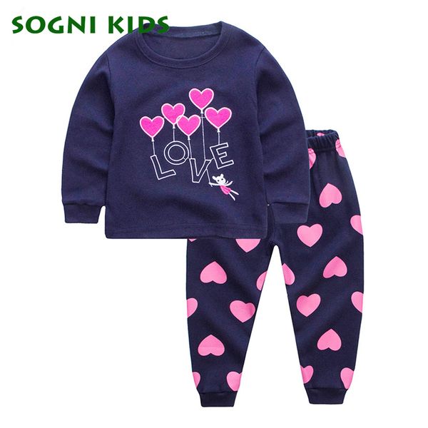 2-7y baby girls boys clothing set children pajamas nightwear for cotton love clothes toddler long sleeve kids sleepwear, White
2-7y baby girls boys clothing set children pajamas nightwear for cotton love clothes toddler long sleeve kids sleepwear, White