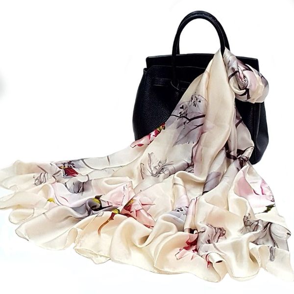 wholesale-silk scarf women's wild scarf fashion printing thin scarf long satin shawl women's christmas gifts, Blue;gray
wholesale-silk scarf women's wild scarf fashion printing thin scarf long satin shawl women's christmas gifts, Blue;gray