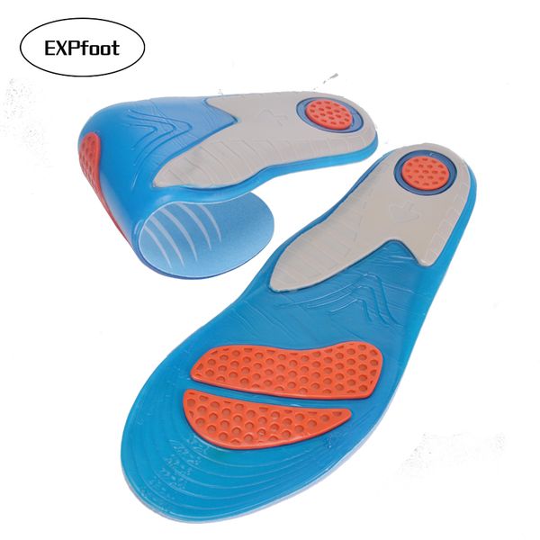 expfoot silicon gel insoles foot care for plantar fasciitis heel spur running sport insoles absorption pads coolmax, Black
expfoot silicon gel insoles foot care for plantar fasciitis heel spur running sport insoles absorption pads coolmax, Black