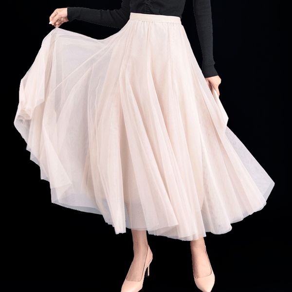 2020 spring summer vintage skirts womens elastic high waist princess tulle mesh skirt long pleated tutu skirt female jupe, Black
2020 spring summer vintage skirts womens elastic high waist princess tulle mesh skirt long pleated tutu skirt female jupe, Black