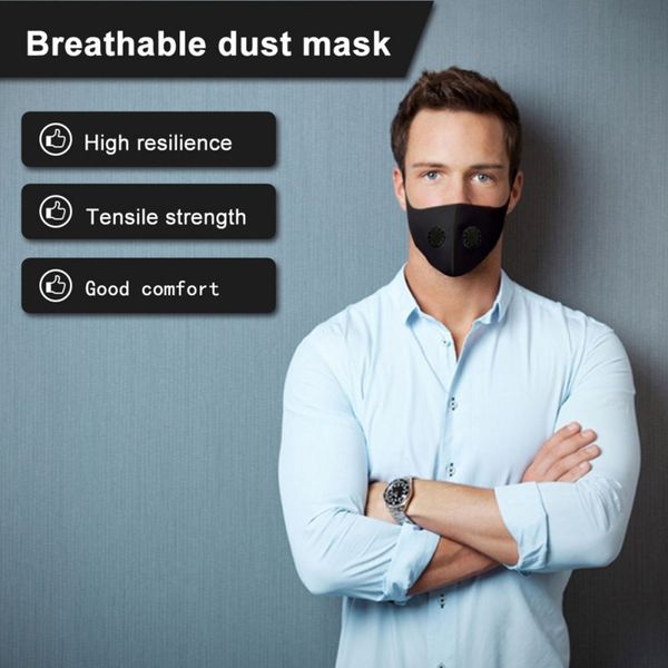 air purifying face mask new mouth muffle filter washable anti dust fog respirator dustproof pm 2.5 face mask, Black
air purifying face mask new mouth muffle filter washable anti dust fog respirator dustproof pm 2.5 face mask, Black