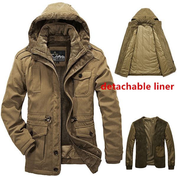 4xl plus velvet warm men's cotton clothes coat winter outdoor hiking cycling hunting climbing thicken thermal windproof jacket, Blue;black 
4xl plus velvet warm men's cotton clothes coat winter outdoor hiking cycling hunting climbing thicken thermal windproof jacket, Blue;black