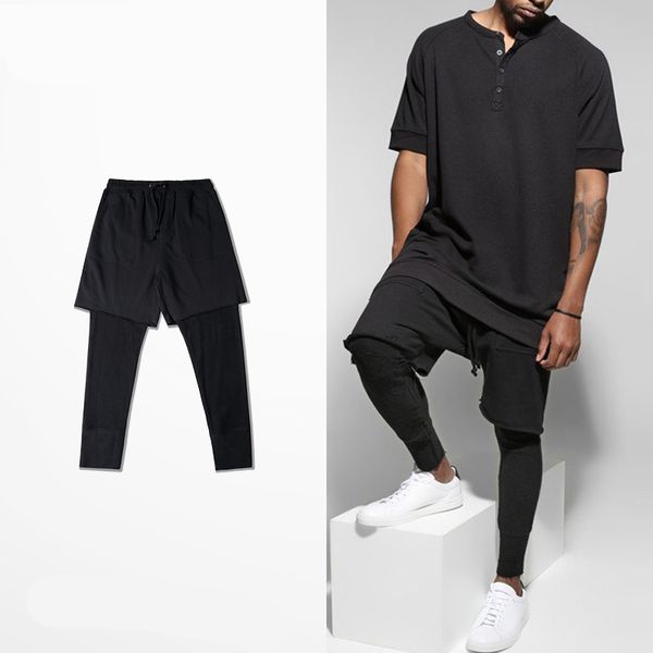 new brand men slim joggers pants fashion retro high street man solid hip-hop kanye style male cotton streetwear casual trousers, Black
new brand men slim joggers pants fashion retro high street man solid hip-hop kanye style male cotton streetwear casual trousers, Black