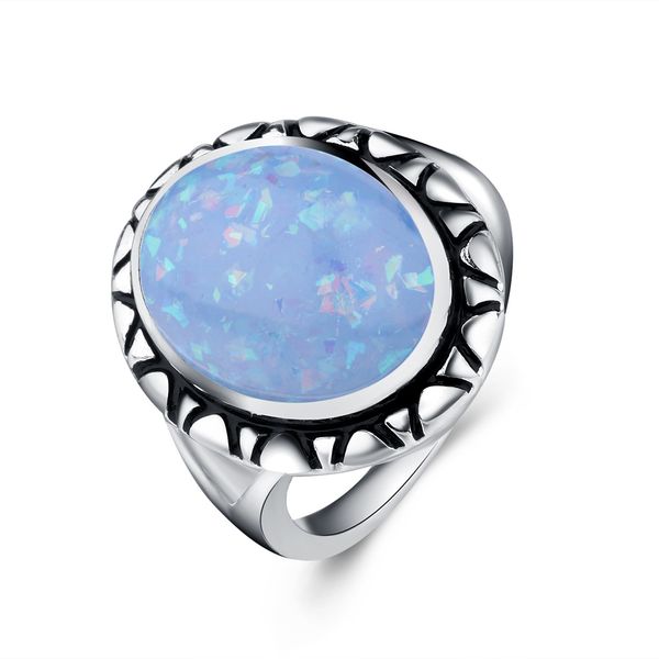 2019 new european women jewelry popular retro geometric round stone ring female white/pink/blue opal stone ring gifts anillos, Silver
2019 new european women jewelry popular retro geometric round stone ring female white/pink/blue opal stone ring gifts anillos, Silver