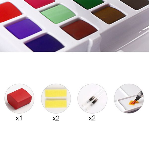 18/24/36 цвета профессиональный solid акварельные краски set box с paintbrush акварели пигмент набор для школы художественные принадлежности
18/24/36 цвета профессиональный solid акварельные краски set box с paintbrush акварели пигмент набор для школы художественные принадлежности