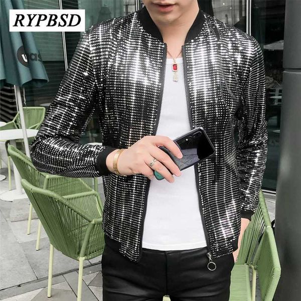 metallic bomber jacket men 2020 fashion silver shiny sequin jazz street dance long sleeve slim fit plus size men hip hop jacket, Black;brown
metallic bomber jacket men 2020 fashion silver shiny sequin jazz street dance long sleeve slim fit plus size men hip hop jacket, Black;brown