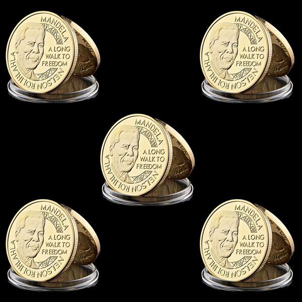 5pcs south african president nelson mandela won 1993 nobel peace prize gold plated commemorative coin collection
5pcs south african president nelson mandela won 1993 nobel peace prize gold plated commemorative coin collection
