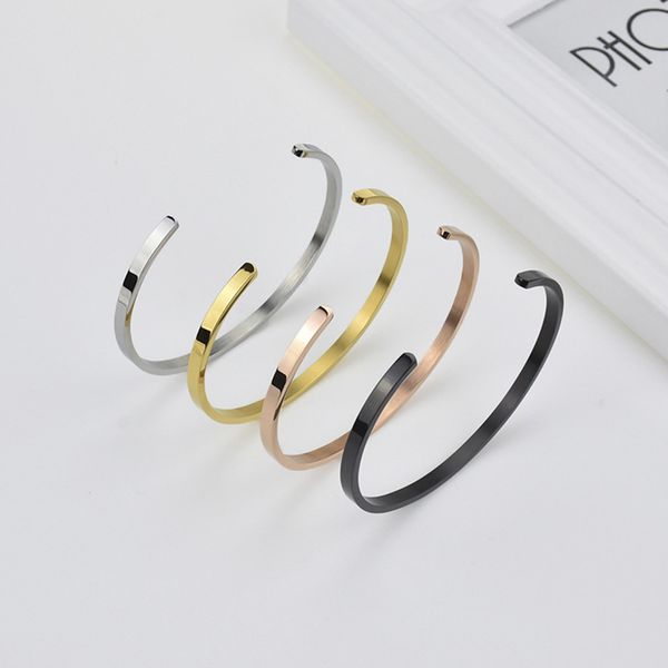 fashion 4mm thin simple charm open cuff bangles stainless steel elegant gold black silver rose gold women bracelets
fashion 4mm thin simple charm open cuff bangles stainless steel elegant gold black silver rose gold women bracelets