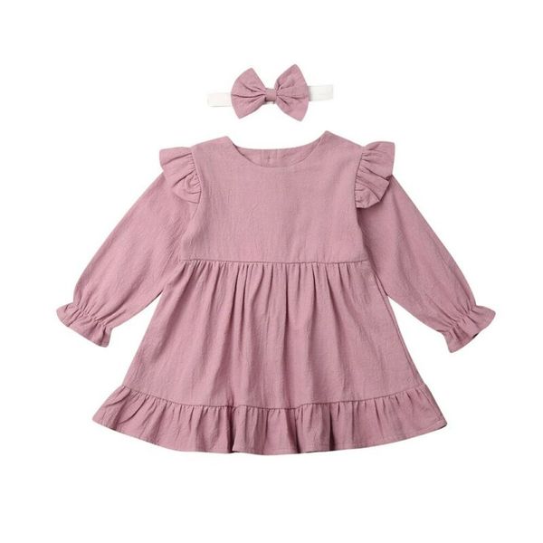 2pcs fashion baby girl clothes ruffle long sleeve dress casual dress baby girl clothes dresses solid color kids clothing, Red;yellow
2pcs fashion baby girl clothes ruffle long sleeve dress casual dress baby girl clothes dresses solid color kids clothing, Red;yellow