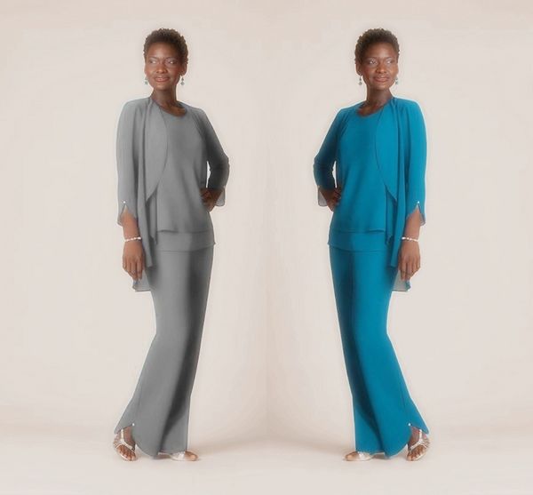 plus size grey chiffon formal pant suits for mother groom dresses custom evening wear long mother of the bride dresses with jackets, Black;red
plus size grey chiffon formal pant suits for mother groom dresses custom evening wear long mother of the bride dresses with jackets, Black;red