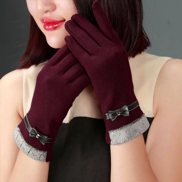 40 women winter glove warm mitten full finger bowknot gloves thicken plush wrist ladies touch screen gloves guantes mujer, Blue;gray
40 women winter glove warm mitten full finger bowknot gloves thicken plush wrist ladies touch screen gloves guantes mujer, Blue;gray