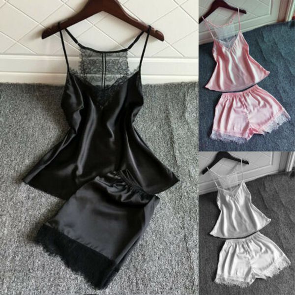 2 шт. набор женщин дамы сексуальные шелковые атласные кружева шорты без рукавов ночная рубашка пижамы пижамы babydoll летние наборы, Blue;gray
2 шт. набор женщин дамы сексуальные шелковые атласные кружева шорты без рукавов ночная рубашка пижамы пижамы babydoll летние наборы, Blue;gray