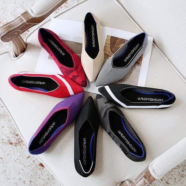 women flats stretch knitted mixed color moccasins breathable cozy work shoes brief fashion ladies flats light driving loafers, Black
women flats stretch knitted mixed color moccasins breathable cozy work shoes brief fashion ladies flats light driving loafers, Black