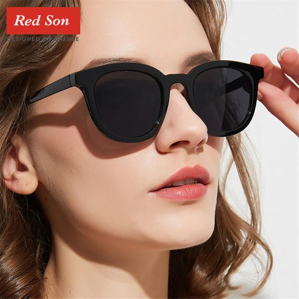 red son 2019 fashion new brand designer sunglasses women polarized mirror plastic frame uv400 glasses for women, White;black
red son 2019 fashion new brand designer sunglasses women polarized mirror plastic frame uv400 glasses for women, White;black