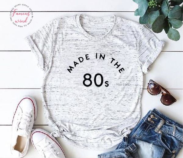made in the 80s t shirt урожай t shirt женщины с коротким рукавом повседневные женщины топы tee письмо отпечатанных tshirt, White
made in the 80s t shirt урожай t shirt женщины с коротким рукавом повседневные женщины топы tee письмо отпечатанных tshirt, White