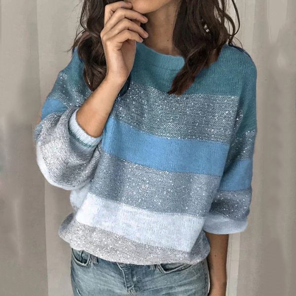women o neck sweater ladies casual women autumn winter patchwork sweaters long sleeve pullover jumper loose knitwears, White;black
women o neck sweater ladies casual women autumn winter patchwork sweaters long sleeve pullover jumper loose knitwears, White;black