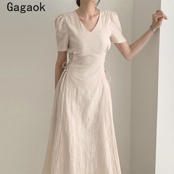 gagaok women vintage a-line dress 2020 summer new solid v-neck lace up empire vestidos short mid-calf slim chic wild dresses, Black;gray
gagaok women vintage a-line dress 2020 summer new solid v-neck lace up empire vestidos short mid-calf slim chic wild dresses, Black;gray