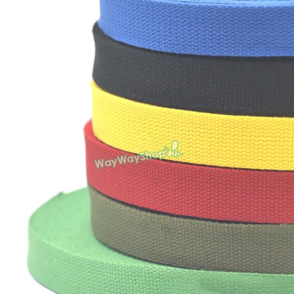 10 yard 25mm cotton webbing ribbon woven roll buckles strap hooks handbag belt craft diy, Black;white
10 yard 25mm cotton webbing ribbon woven roll buckles strap hooks handbag belt craft diy, Black;white