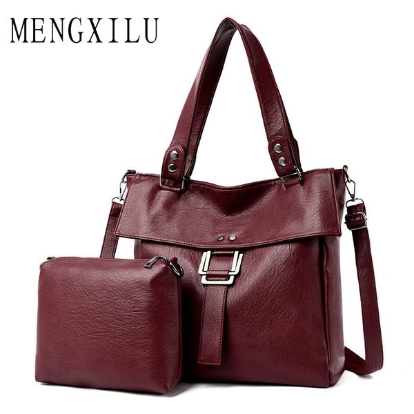 2 pcs retro leater handbags 2019 quality female purses and handbags female soft leather shoulder bag sac a main bolsa feminina
2 pcs retro leater handbags 2019 quality female purses and handbags female soft leather shoulder bag sac a main bolsa feminina