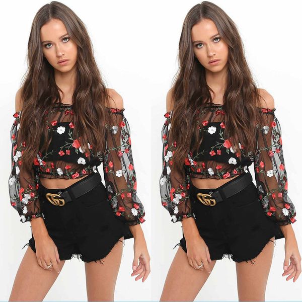 2019 new style fashion women print sleeve off shoulder casual loose short see through blouse, White
2019 new style fashion women print sleeve off shoulder casual loose short see through blouse, White