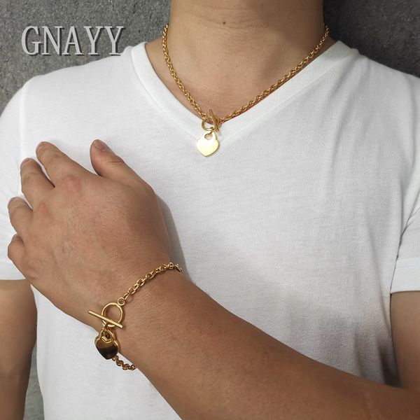 women fashion jewelry set stainless steel gold sweet heart pendant chain necklace + bracelet set 5mm 20 inch+8.26'' bling, Silver
women fashion jewelry set stainless steel gold sweet heart pendant chain necklace + bracelet set 5mm 20 inch+8.26'' bling, Silver