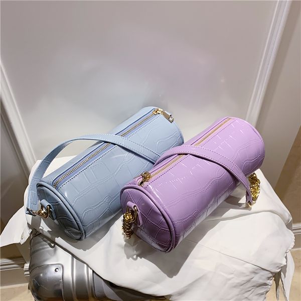 crocodile pattern cylinder tote bag 2020 new high-quality pu leather women's handbag chain shoulder messenger bag
crocodile pattern cylinder tote bag 2020 new high-quality pu leather women's handbag chain shoulder messenger bag