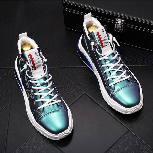 errfc luxury new mens white casual comfort shoes high round toe lace up green platform leisure shoes hip hop zapatos 38-43, Black
errfc luxury new mens white casual comfort shoes high round toe lace up green platform leisure shoes hip hop zapatos 38-43, Black