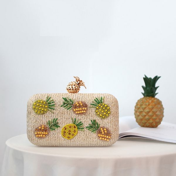 ананас малый пляж сумка женщина из бисера sequined соломы сумка маленькая рука кошелек клатчи для женщин gold metal hasp
ананас малый пляж сумка женщина из бисера sequined соломы сумка маленькая рука кошелек клатчи для женщин gold metal hasp