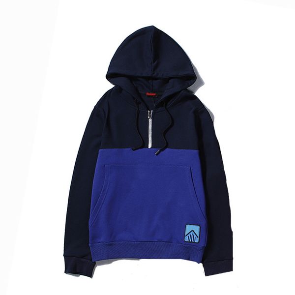 2019 толстовки для mens конструктора патч half zipper с длинным рукавом мода повседневная коричневый синий марка толстовка street high quali, Black
2019 толстовки для mens конструктора патч half zipper с длинным рукавом мода повседневная коричневый синий марка толстовка street high quali, Black