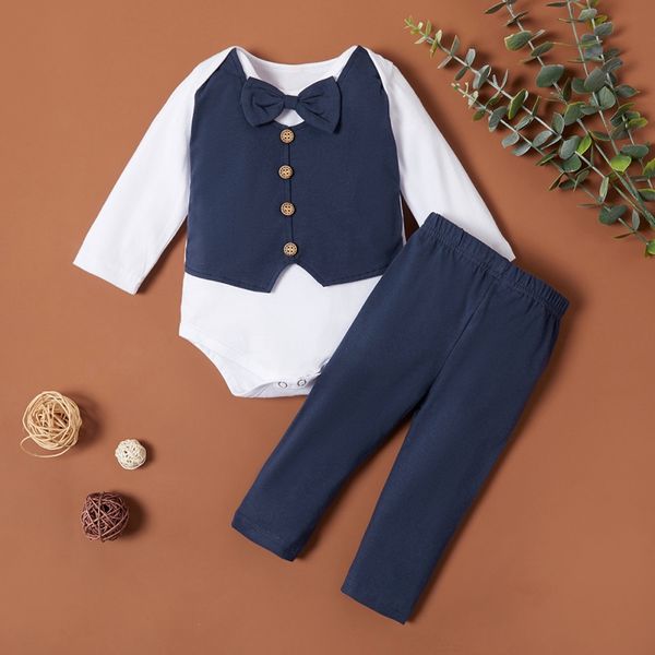 baby boy clothes 2pcs new1 gentleman long sleeved boys bodysuit solid color pants spring autumn, White
baby boy clothes 2pcs new1 gentleman long sleeved boys bodysuit solid color pants spring autumn, White