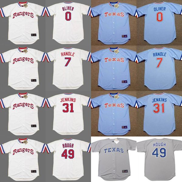 texas 0 al oliver 7 lenny randle 31 ferguson jenkins 49 charlie hough baseball jersey, Black
texas 0 al oliver 7 lenny randle 31 ferguson jenkins 49 charlie hough baseball jersey, Black