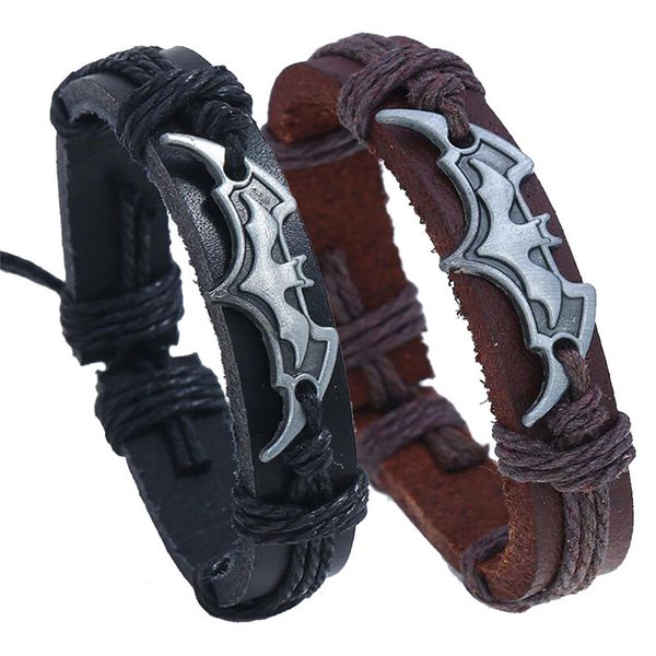 vintage leather bat charm bracelet for women men handmade rope chain bat bracelets jewelry accessories, Black
vintage leather bat charm bracelet for women men handmade rope chain bat bracelets jewelry accessories, Black