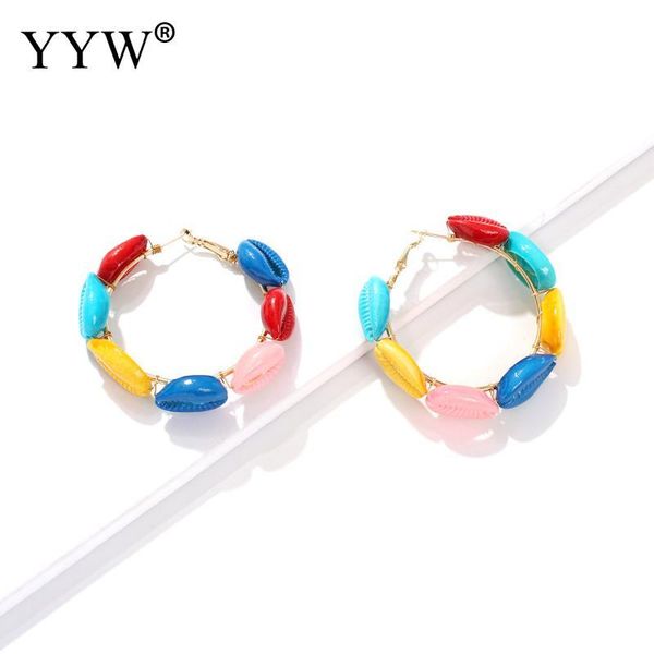 fashion-summer jewelry beach colorful shell shape hoop earring for women girls fashion big geometric circle earrings female bijoux, Golden;silver
fashion-summer jewelry beach colorful shell shape hoop earring for women girls fashion big geometric circle earrings female bijoux, Golden;silver