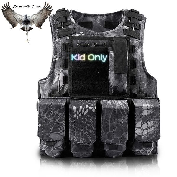fx children outdoor cs shooting gear vest kid combat training camping hunting multi-function tactical waistcoat, Camo;black
fx children outdoor cs shooting gear vest kid combat training camping hunting multi-function tactical waistcoat, Camo;black
