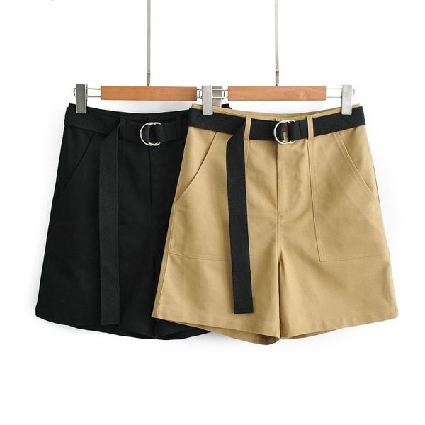 d0050-western style women's dress 2020 summer new style loose-fit high-waisted workwear shorts belt included women's, Black;blue
d0050-western style women's dress 2020 summer new style loose-fit high-waisted workwear shorts belt included women's, Black;blue