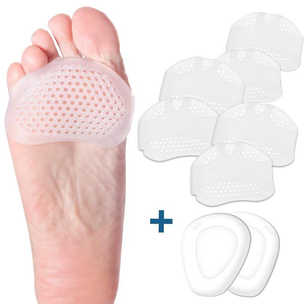4 pairs silicone soft pads high heel shoes slip resistant protect pain relief foot care forefoot half yard invisible gel insoles, Black
4 pairs silicone soft pads high heel shoes slip resistant protect pain relief foot care forefoot half yard invisible gel insoles, Black