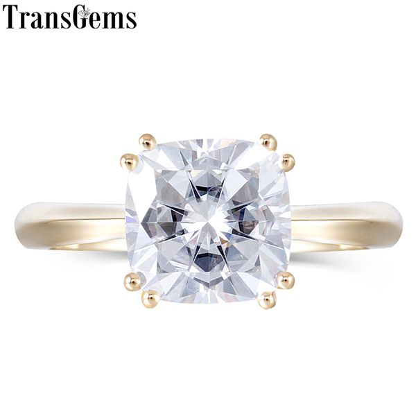 transgems solid 14k 585 yellow gold 2.5ct 8mm cushion cut f color moissanite engagement ring for women wedding classic ring y19061203, Slivery;golden
transgems solid 14k 585 yellow gold 2.5ct 8mm cushion cut f color moissanite engagement ring for women wedding classic ring y19061203, Slivery;golden