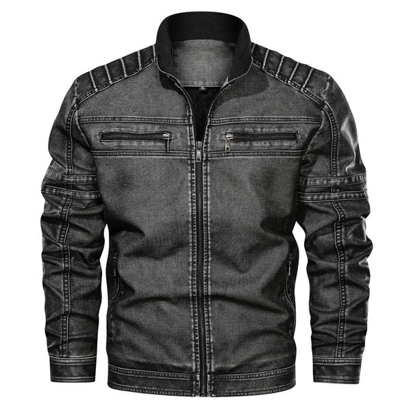 mens casual pu leather distressed motorcycle jacket winter faxu leather oversized biker jacket male plus size black vintage coat
mens casual pu leather distressed motorcycle jacket winter faxu leather oversized biker jacket male plus size black vintage coat
