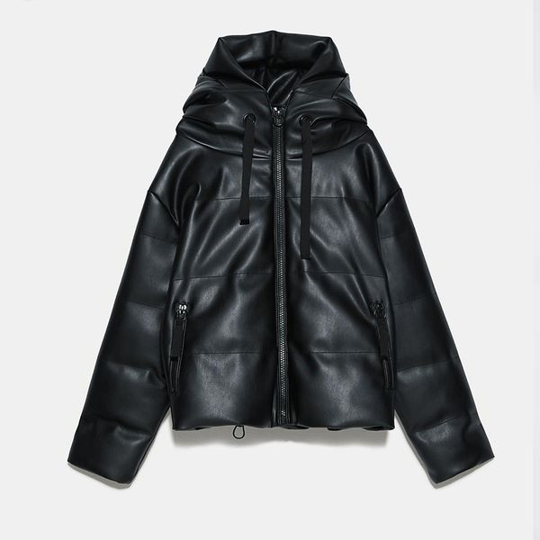 omikron new fashion women winter warm black pu hooded parkas faux leather coat women elegant zipper cotton jackets female ladies
omikron new fashion women winter warm black pu hooded parkas faux leather coat women elegant zipper cotton jackets female ladies