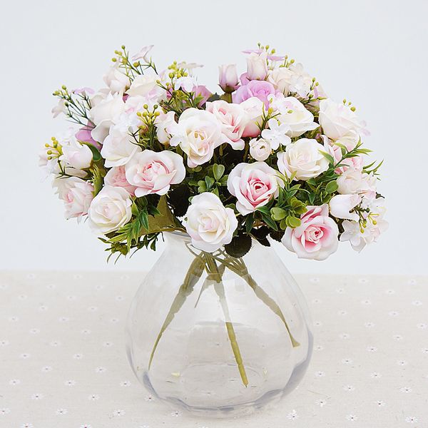 jarown artificial small roses flower bouquet decorative silk flowers table arrange for wedding home party decoration accessory
jarown artificial small roses flower bouquet decorative silk flowers table arrange for wedding home party decoration accessory